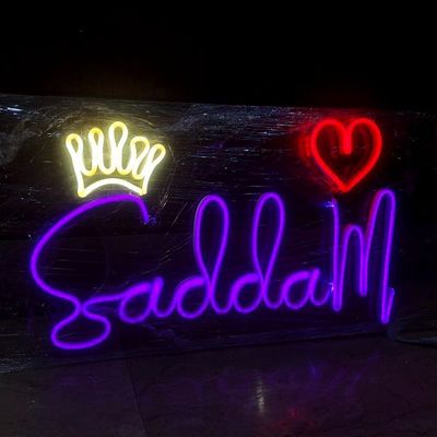 12V Logotipo personalizado de boda de acrílico neón señal de luz ideal para la decoración de la oficina en las tiendas