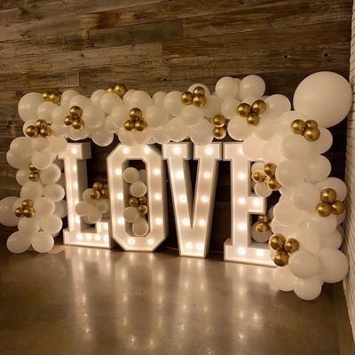 Marquee personalizado con letras de neón para su boda Un matrimonio hecho en el cielo