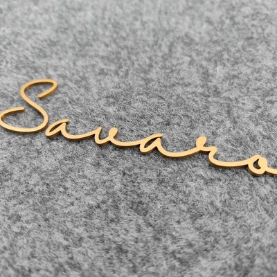 Signos de logotipo de metal para exteriores Placas impresas redondas duraderas para galerías de arte Placa de grabado