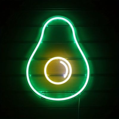 Fuente de alimentación de corriente continua Luz de neón acrílico para logotipo personalizado