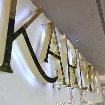 12V LED letras de retroiluminación acrílica para señales comerciales al aire libre letras de señalización LED personalizadas