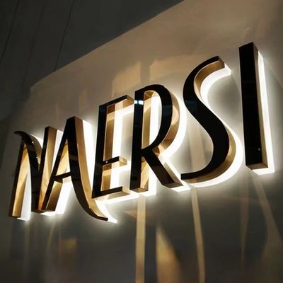 Proporcionar un cartel LED 3D para letras 3D luminosas de acero inoxidable de aluminio PC acrílico
