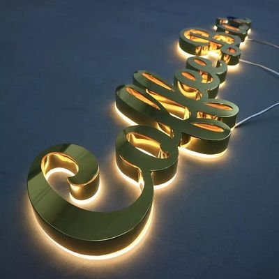 Indicador de luz LED de metal personalizado para interior y exterior