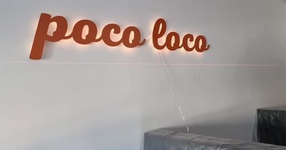 Indicador de luz LED de metal personalizado para interior y exterior