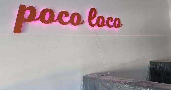 Indicador de luz LED de metal personalizado para interior y exterior