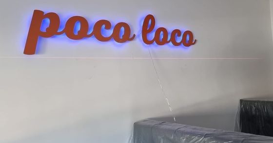 Indicador de luz LED de metal personalizado para interior y exterior