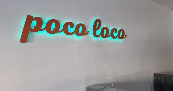 Indicador de luz LED de metal personalizado para interior y exterior