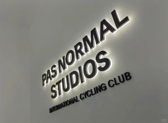 Publicidad exterior Letras LED de acero inoxidable con tamaño personalizado y fuente de luz