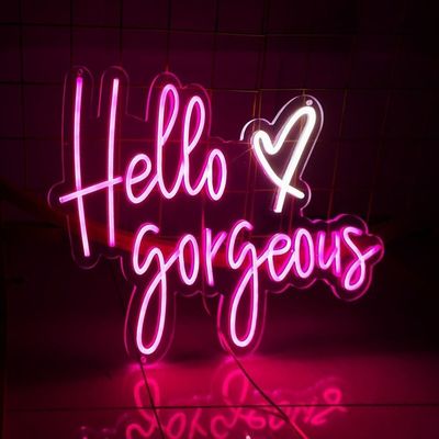 Cartel de neón de LED personalizado Fiesta de cumpleaños Favores para la pared Decoración de la habitación rosa Cartel de neón de feliz cumpleaños