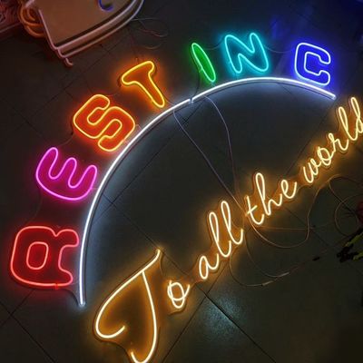 Cartel de neón de LED personalizado Fiesta de cumpleaños Favores para la pared Decoración de la habitación rosa Cartel de neón de feliz cumpleaños