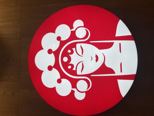 Caja de luz LED de aluminio de marco delgado montada en la pared de color personalizada para venta en tiendas de cadenas