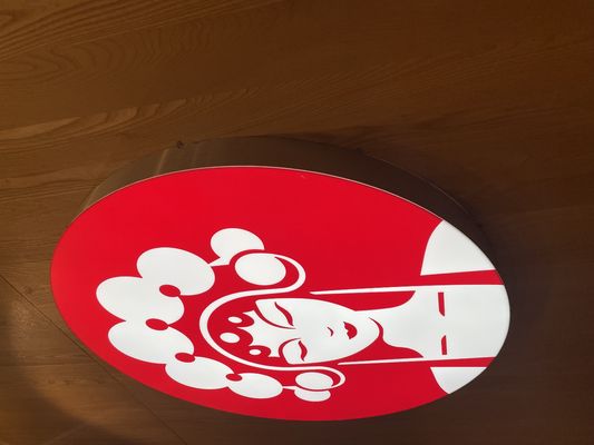 Caja de luz LED de aluminio de marco delgado montada en la pared de color personalizada para venta en tiendas de cadenas