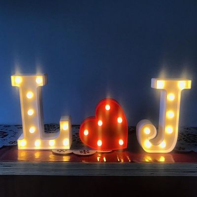 Hoteles Tiendas de decoración de luces pequeñas LED Marquee letras con 12V de entrada de voltaje Marquee señal