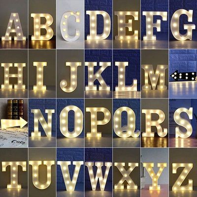 Hoteles Tiendas de decoración de luces pequeñas LED Marquee letras con 12V de entrada de voltaje Marquee señal