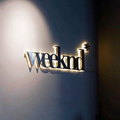 50000 horas de trabajo de por vida señalización comercial personalizada 3D acrílico LED luz señal para la boda