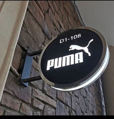 Caja de luz de publicidad acrílica LED de cartel 3D personalizado para tablero de exhibición exterior