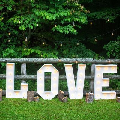 Marquee Letter Led Grandes Números Gigante Iluminación Letras Led Marquee para la Decoración de la Boda