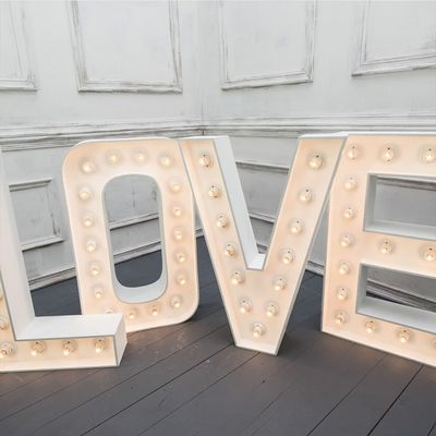 Marquee Letter Led Grandes Números Gigante Iluminación Letras Led Marquee para la Decoración de la Boda