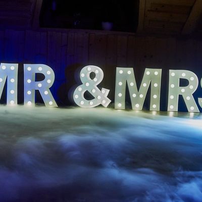 Marquee Letter Led Grandes Números Gigante Iluminación Letras Led Marquee para la Decoración de la Boda