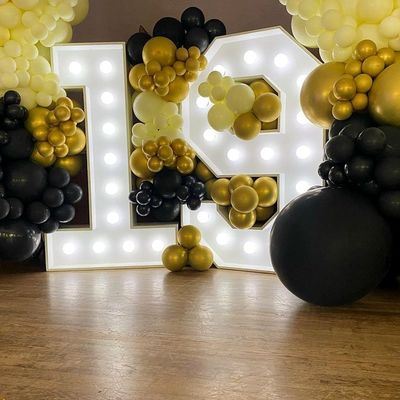 Marquee Letter Led Grandes Números Gigante Iluminación Letras Led Marquee para la Decoración de la Boda