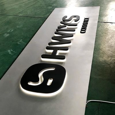 Publicidad Voltado de entrada 12V LED Iluminado Logotipo personalizado Signo de carta retroiluminado Signo de carta 3D Letras LED Signo de luz