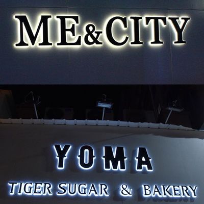 Publicidad Voltado de entrada 12V LED Iluminado Logotipo personalizado Signo de carta retroiluminado Signo de carta 3D Letras LED Signo de luz