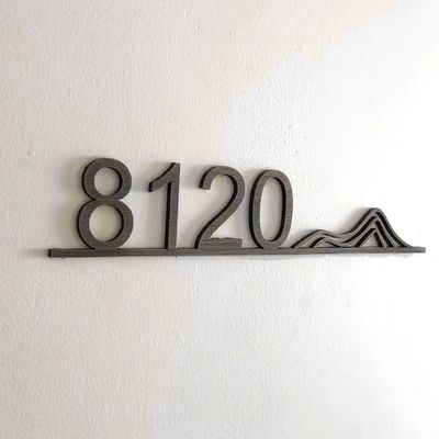 Logotipo de letras metálicas antióxido con 50000 horas de vida útil y diseño de color personalizado