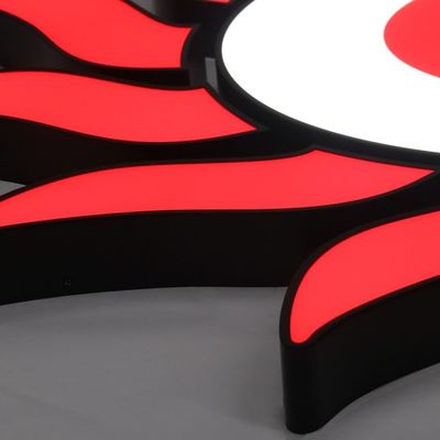 25C personalizado de acero inoxidable interior de la pared letra de logotipo de signo para la pantalla de publicidad