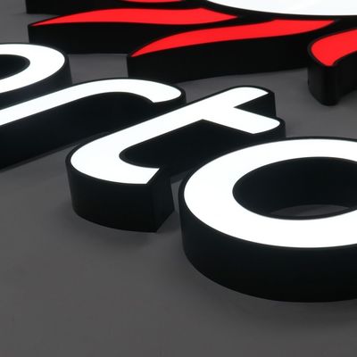 25C personalizado de acero inoxidable interior de la pared letra de logotipo de signo para la pantalla de publicidad