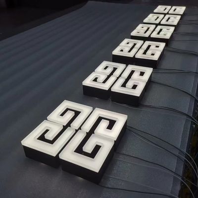 LED Acrílico Fabricado 3D Iluminado La fachada de la tienda letras dimensionales