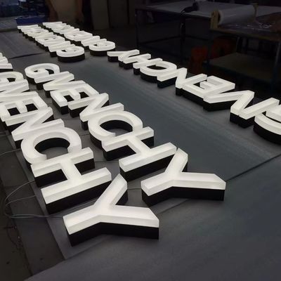 LED Acrílico Fabricado 3D Iluminado La fachada de la tienda letras dimensionales