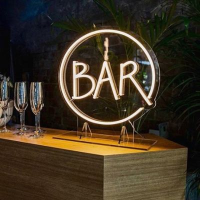 12V Logotipo personalizado de boda de acrílico neón señal de luz ideal para la decoración de la oficina en las tiendas