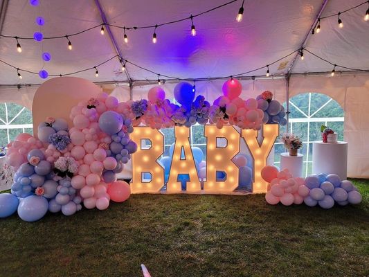 Marquee personalizado con letras de neón para su boda Un matrimonio hecho en el cielo