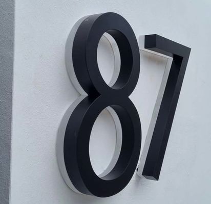Señales para exteriores Logotipo 3d personalizado con luz retroiluminada Señales para negocios Iluminación publicitaria