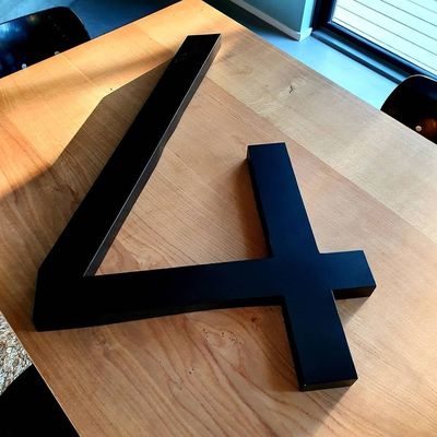 Señales para exteriores Logotipo 3d personalizado con luz retroiluminada Señales para negocios Iluminación publicitaria