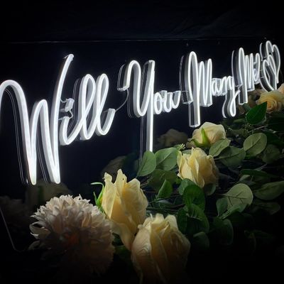 Marquee de la boda ilumina letras de neón para decoración personalizada