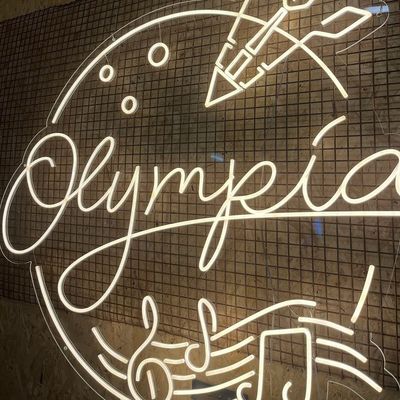 2- Diseño hecho a medida lámpara de banda flexible iluminación tatuaje nombre de juego logotipo estudio LED neón señal