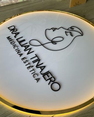 Indicadores LED de acero inoxidable personalizables para A-Z y alfabeto de números