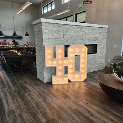 Voltado de entrada 12 V Led Marquee Letters 3ft 4ft 5ft Grandes números Giant Light Up Letters