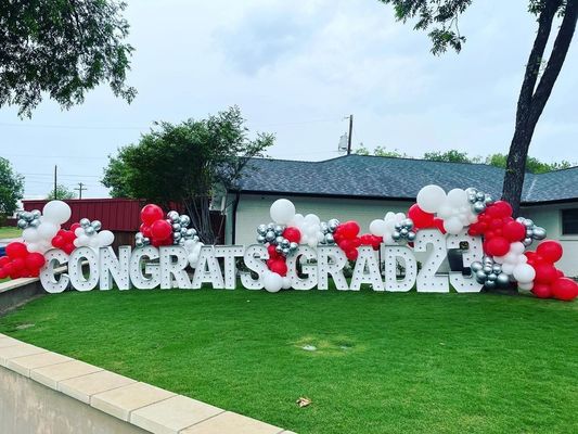 Voltado de entrada 12 V Led Marquee Letters 3ft 4ft 5ft Grandes números Giant Light Up Letters