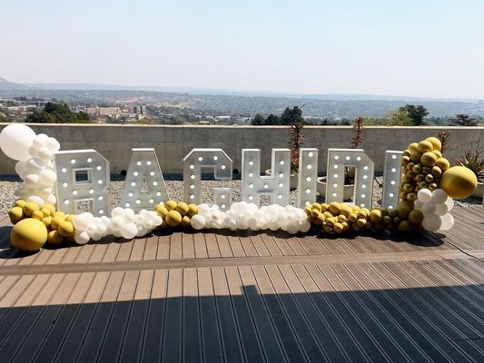 Voltado de entrada 12 V Led Marquee Letters 3ft 4ft 5ft Grandes números Giant Light Up Letters