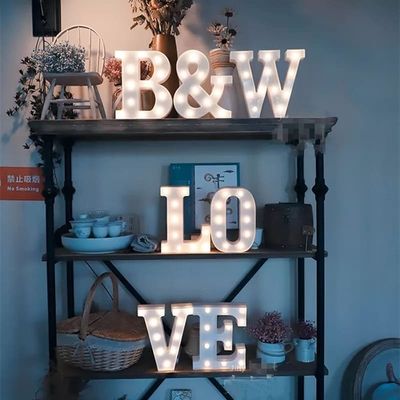 Enchufe fuente de alimentación Decoración de la carpa de led letras 2ft 3ft 4ft 5ft gigante luz arriba números