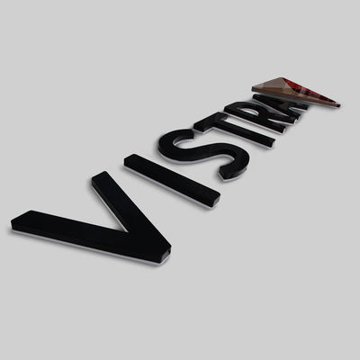 Tabla de cartel de letras LED 3D con canal de iluminación inversa y diseño de material acrílico