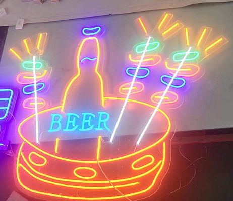 Decoración de tiendas Es imprescindible para decoración de interiores Señal de mesa de neón con luz brillante de neón
