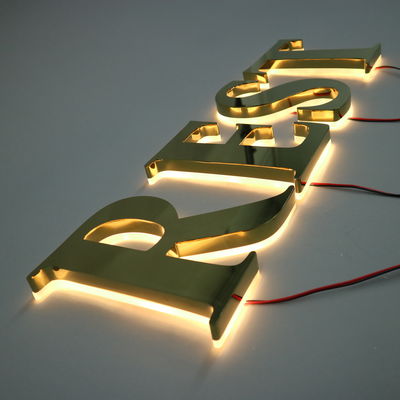 Líneas LED Fuente de luz de metal personalizado Pantalla de la tienda exterior Pantalla de la tienda 3D señalización comercial