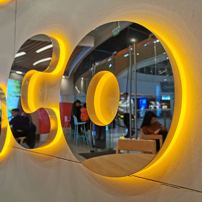 Comerciante exterior con luz luminosa 3D señalado personalizado con fuente de alimentación del transformador