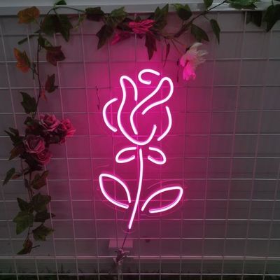 Logotipo personalizado Neón luz de la boda de la señal Rosa Rosa Drop Shipping Business Tablero de publicidad