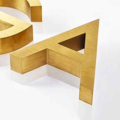 Señales exteriores esenciales de tamaño personalizado Señales luminosas metálicas con letra de canal 3D