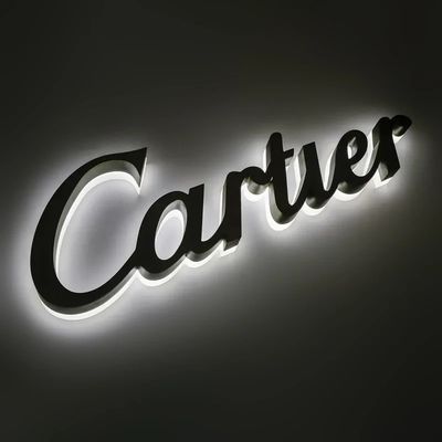 Señal acrílica interior exterior retroiluminada con fuente de alimentación enchufable personalizada