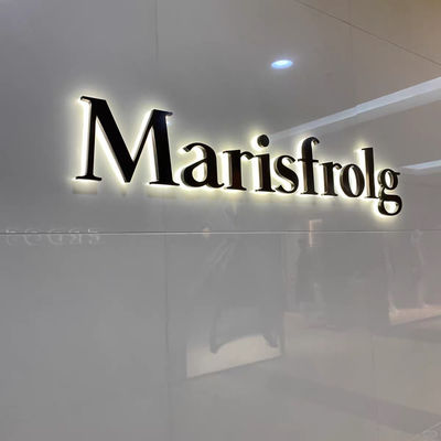 Cartelería de letras LED personalizada 3D de acero inoxidable de metal de la tienda de la parte delantera de la señal de la empresa de logotipo de la carta del canal